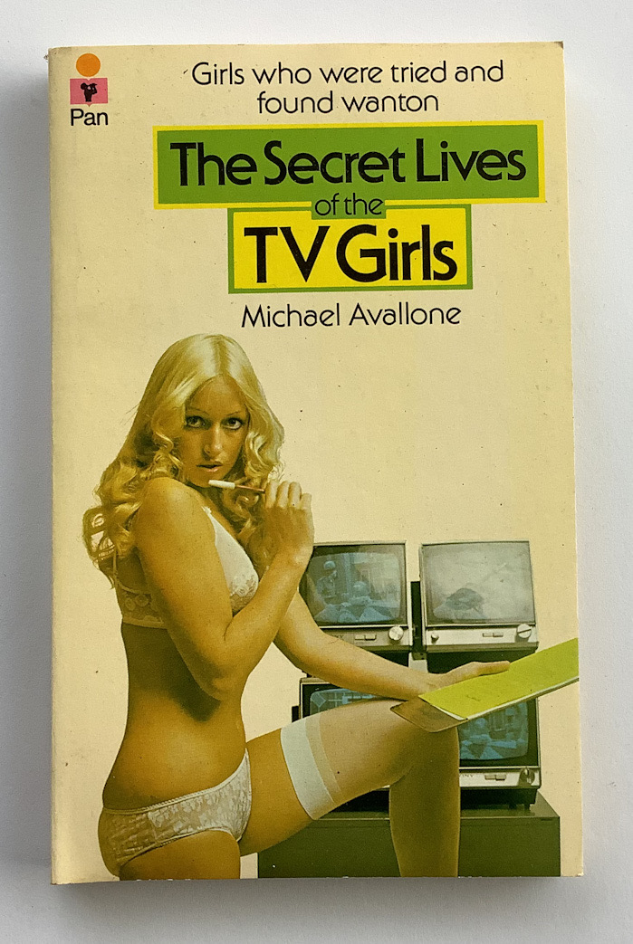 THE SECRET LIVES OF THE TV GIRLS pulp fiction book by Michael Avallone 1974